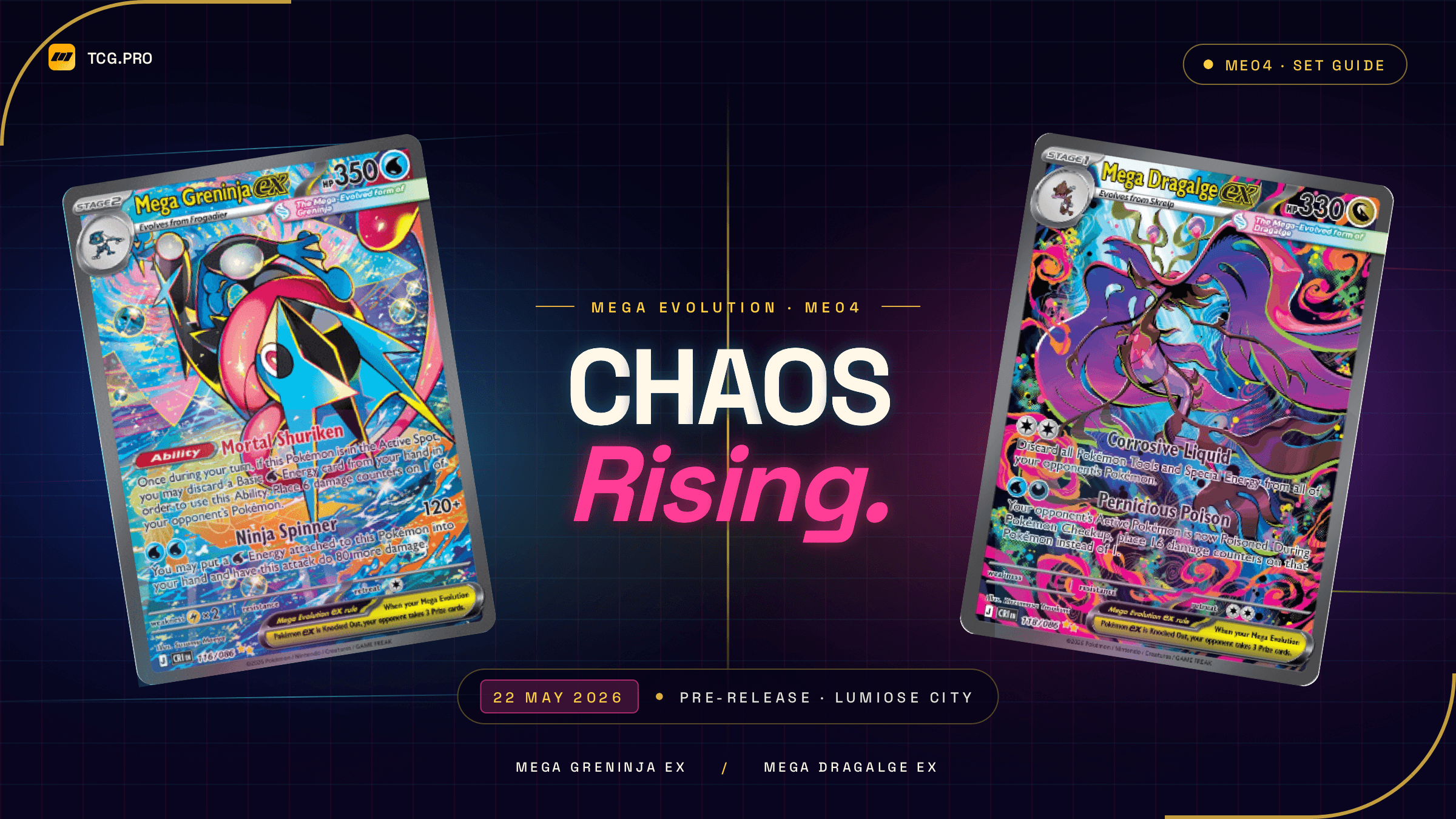 Pokémon Chaos Rising UAE Guide: Mega Greninja ex Release